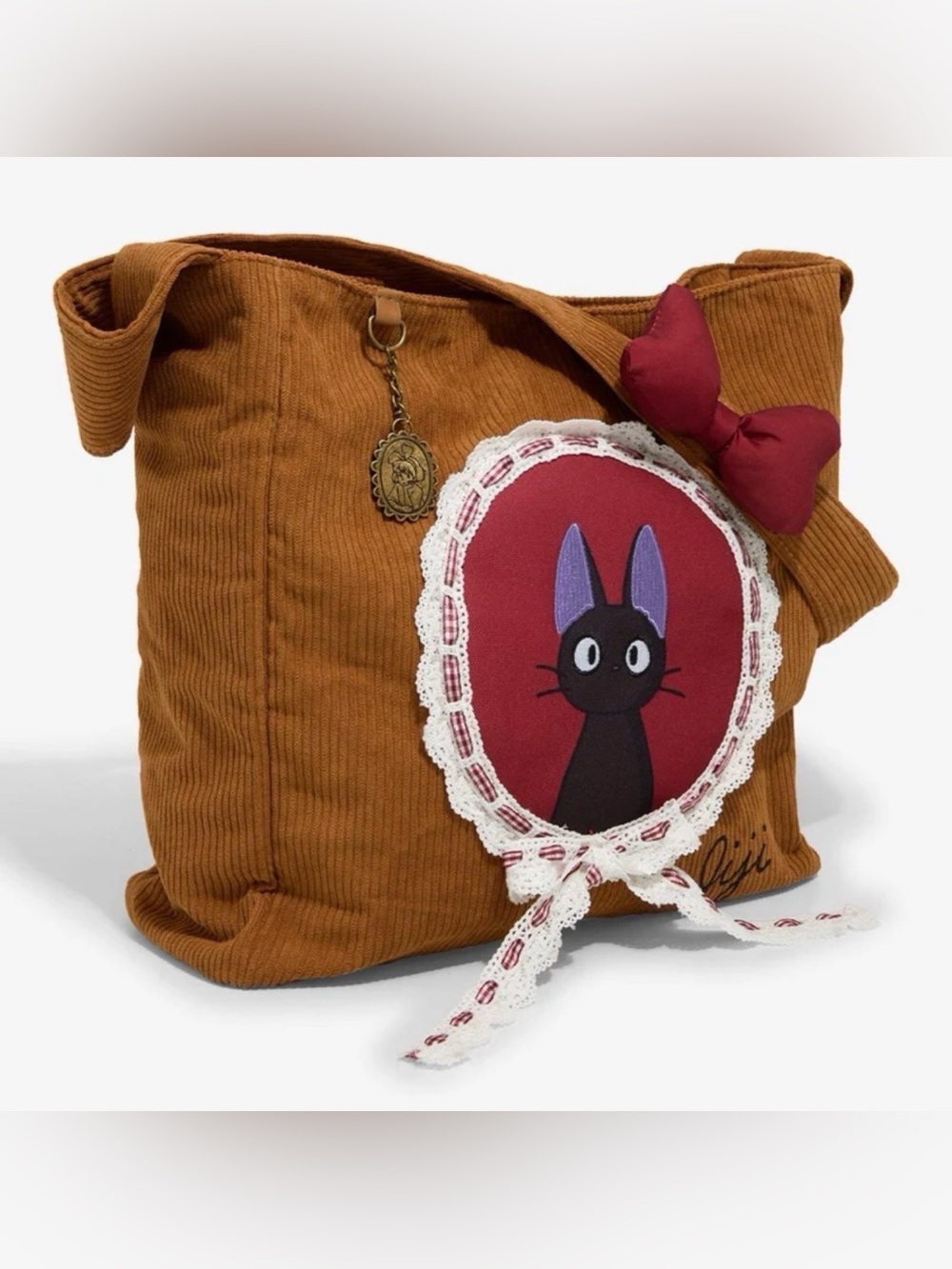 NWT Studio GHIB Kiki delivery cameo corduroy messenger bag - Picture 2 of 8